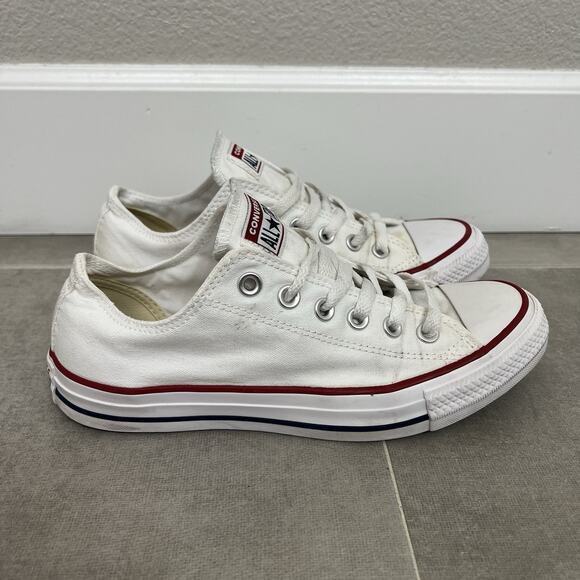 Converse Chuck Taylor All Star Mens 6/Womens 8 White Low Top Casual Shoes - Picture 1 of 7